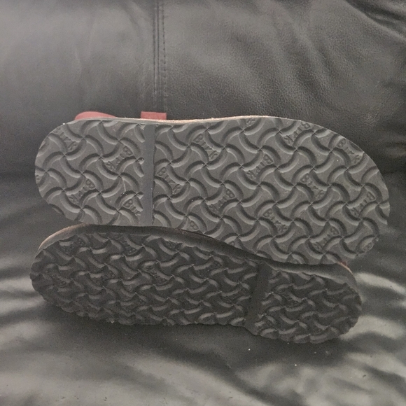 Birkenstock Luton PORT RED SUEDE ANKLE BOOTS Sz 36 Eu 5/5.5US - Picture 10 of 13